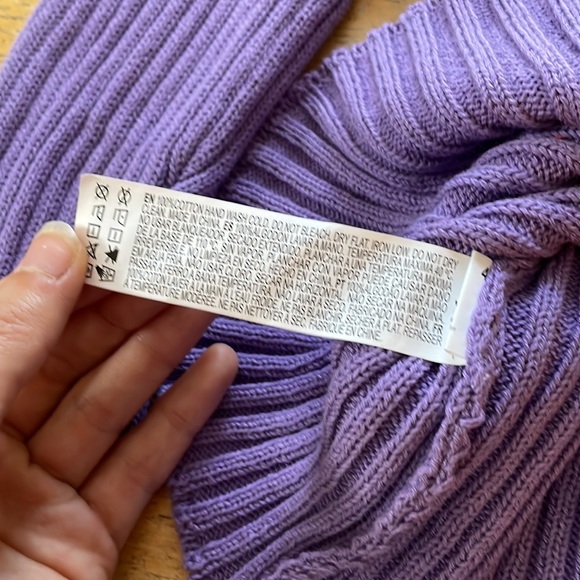 Forever 21 lavender purple ribbed 1/4 zip - Picture 7 of 7